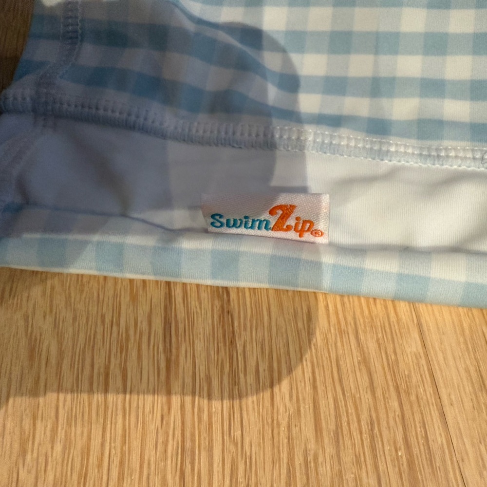 Charming Blue Checkered Kids Rashguard - Picture 7 of 10